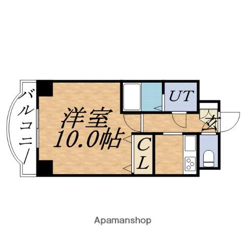 エステトーワ(1K/8階)の間取り写真