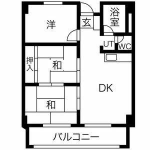 パークレジデンス(3DK/6階)の間取り写真