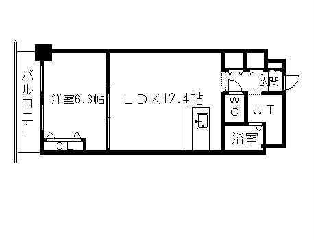 FORMA-M(1LDK/7階)の間取り写真
