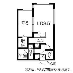 フォレストヒルズA(1LDK/2階)の間取り写真