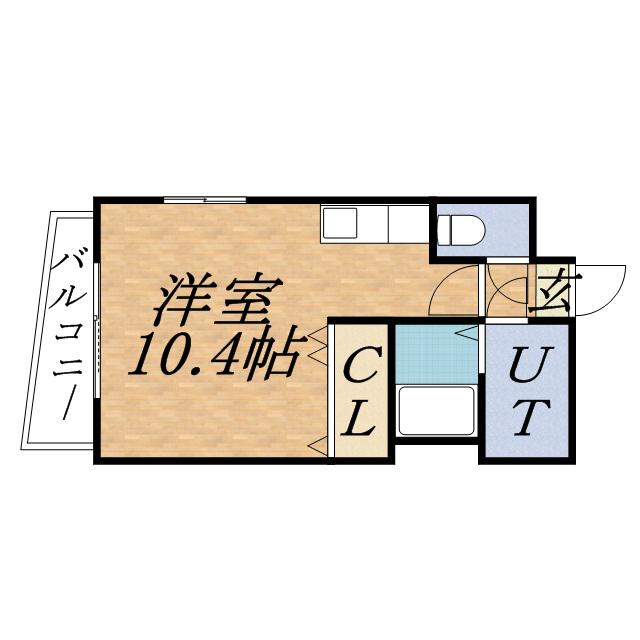 セントポーリアグランデュール(ワンルーム/7階)の間取り写真