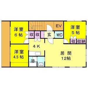 かねそビル(3LDK/5階)の間取り写真