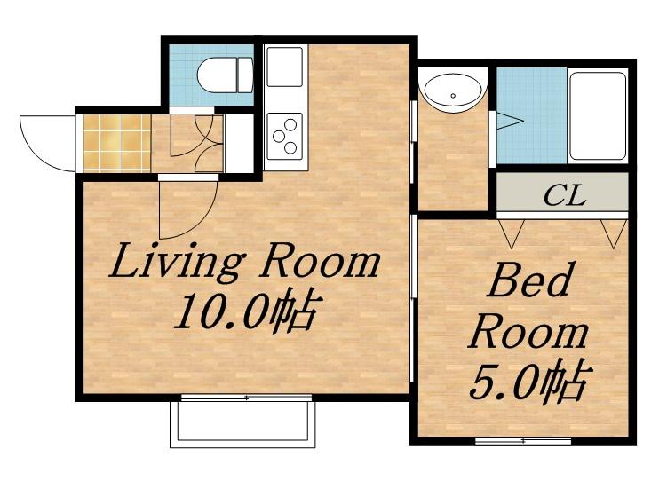 レジデンス大通公園(1LDK/3階)の間取り写真