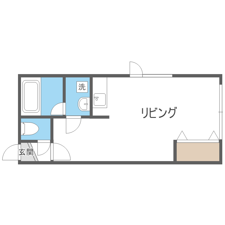ヴィオーネ137(ワンルーム/2階)の間取り写真