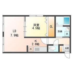 CHOUCHOU サウス FORESTシュシュサウスフォレ(1LDK/2階)の間取り写真