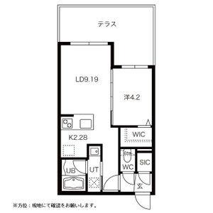 エルム北円山(1LDK/1階)の間取り写真