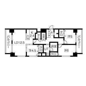 S-RESIDENCE円山表参道(3LDK/9階)の間取り写真