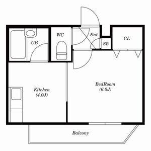 オパス宮の森(1DK/2階)の間取り写真