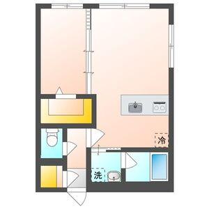 カレラ学園前(1LDK/3階)の間取り写真