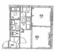 K・Sー11(1LDK/4階)の間取り写真