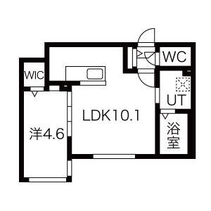 BLANC KOTONI(1LDK/4階)の間取り写真