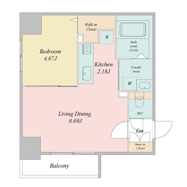 SーRESIDENCE大通公園ADMIRIO(1LDK/8階)の間取り写真