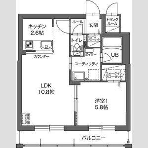ル・ノール桑園(1LDK/2階)の間取り写真