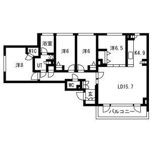 リビオ宮の森公園(4LDK/3階)の間取り写真