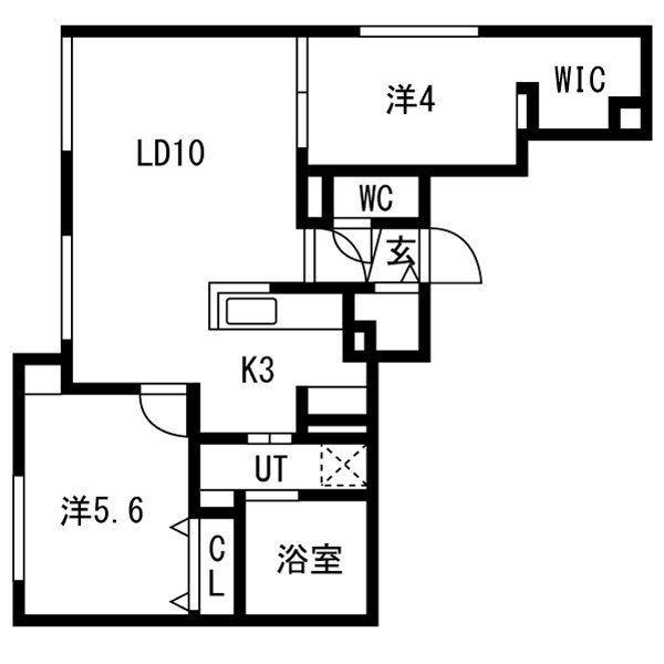 PARTENZA(2LDK/4階)の間取り写真