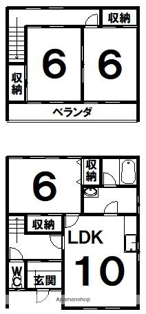 東川町13番廣澤(3LDK/1階)の間取り写真