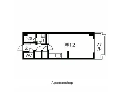 飛島さんきょうプラザ(ワンルーム/6階)の間取り写真
