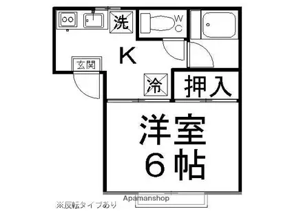 サンハイツ上田(1K/1階)の間取り写真