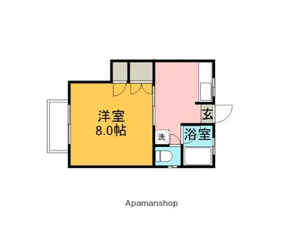 サンコーポ和(1K/1階)の間取り写真