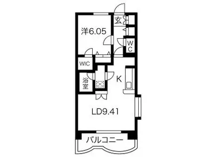 メゾン・ド・マルシェ(1LDK/5階)の間取り写真