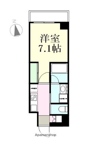 MIRAIZU RESIDENTIAL SENDAI Ⅱ(1K/7階)の間取り写真