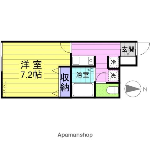 AZUR ONO(1K/1階)の間取り写真