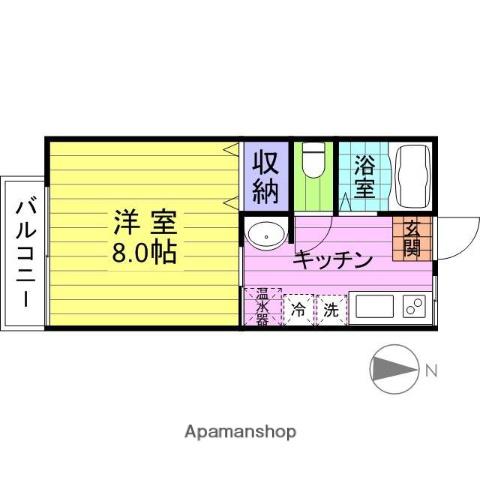 エンドーコーポ(1K/1階)の間取り写真