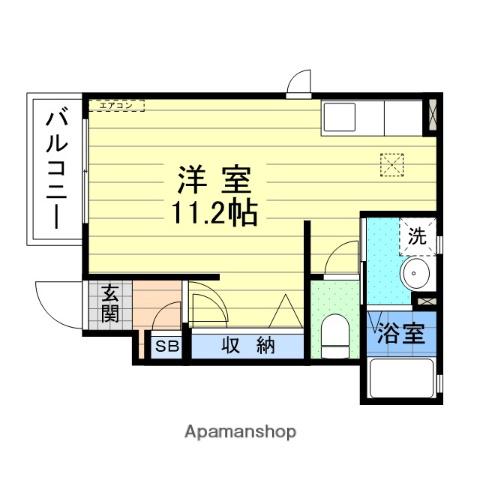 シャーメゾン・クローシュ(ワンルーム/1階)の間取り写真