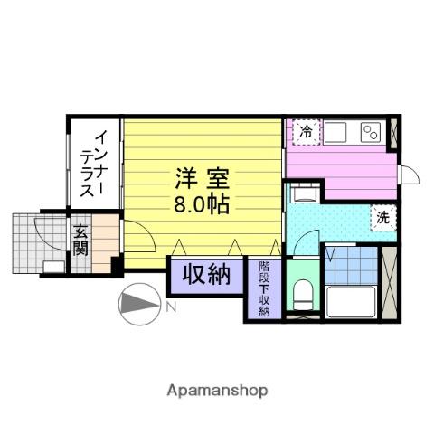 イーストコーポⅡ(1K/1階)の間取り写真