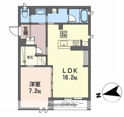 グランフォートMⅢ(1LDK/1階)の間取り写真