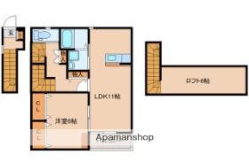 アミューズSE(1LDK/2階)の間取り写真