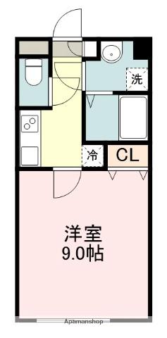 シティ桜木(1K/1階)の間取り写真