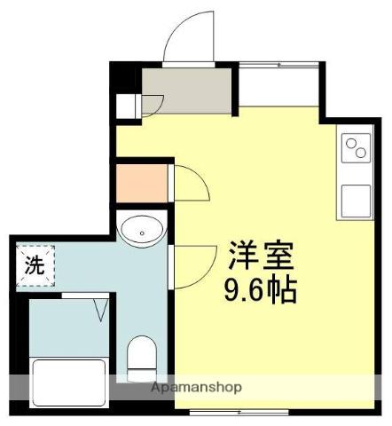 昇龍ビルⅡ(ワンルーム/6階)の間取り写真