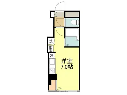 昇龍ビル(ワンルーム/4階)の間取り写真