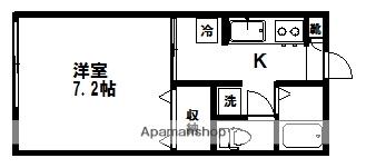 サンクレスト八幡(1K/2階)の間取り写真