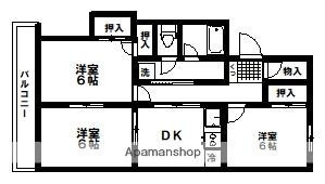 サンプラザ子平町(3DK/1階)の間取り写真