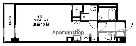 CAMELLIAガーデン八幡(ワンルーム/3階)の間取り写真