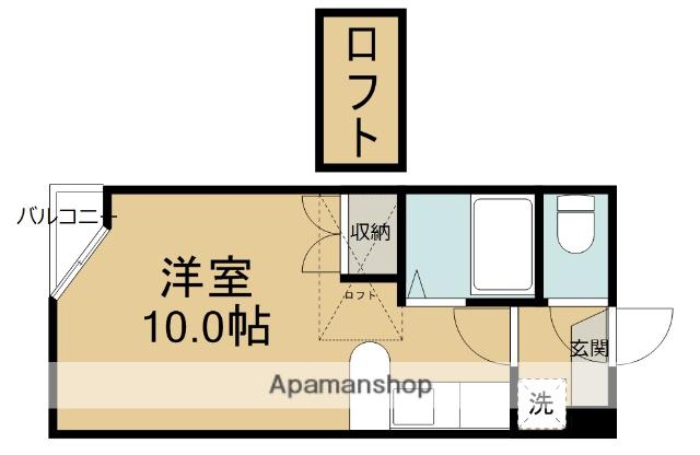 プランドビル八幡Ⅱ(ワンルーム/4階)の間取り写真