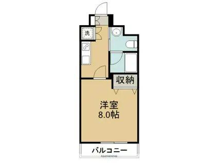 ヒューマンハイム平成(1K/2階)の間取り写真