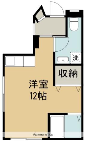 沖野レジデンス(ワンルーム/2階)の間取り写真
