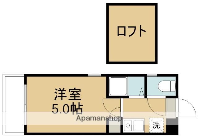 アップルハウス萩野町2(1K/2階)の間取り写真