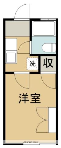 グランテージ東仙台(1K/1階)の間取り写真