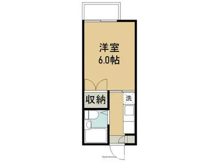 寺島アパート(1K/1階)の間取り写真