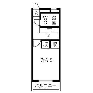 コーポ千代田(1K/2階)の間取り写真