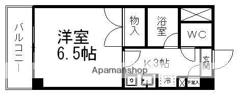 グレイスハイツ長町(1K/2階)の間取り写真