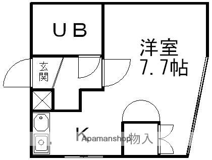 ビレッジ南染師(ワンルーム/1階)の間取り写真