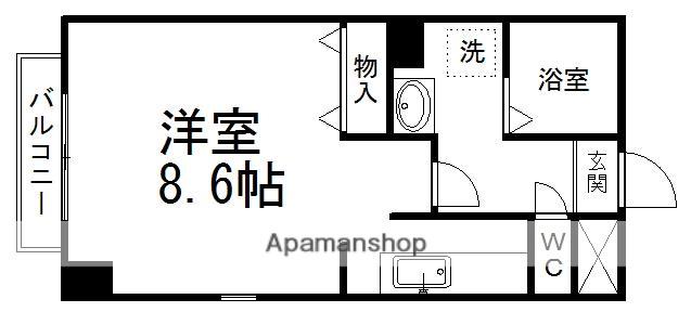 ノース CITY50(ワンルーム/2階)の間取り写真