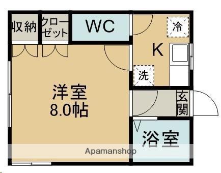 コスモタウン(1K/1階)の間取り写真