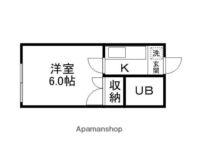小松島深松荘(1K/2階)の間取り写真