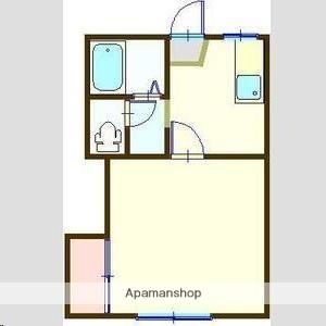 クレストヒルズ(1K/2階)の間取り写真